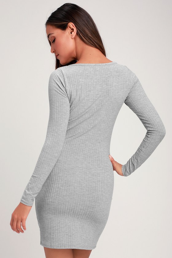 Greece sleeve white long heather grey bodycon dress juniors and repair Dress long grey white heather bodycon sleeve sale from sweden