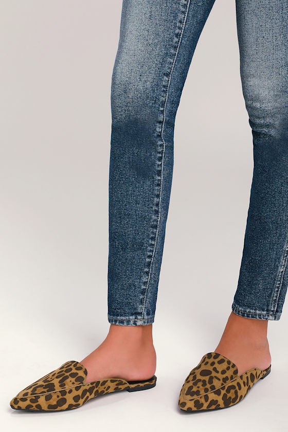 Joelle Leopard Suede Loafer Slides 2