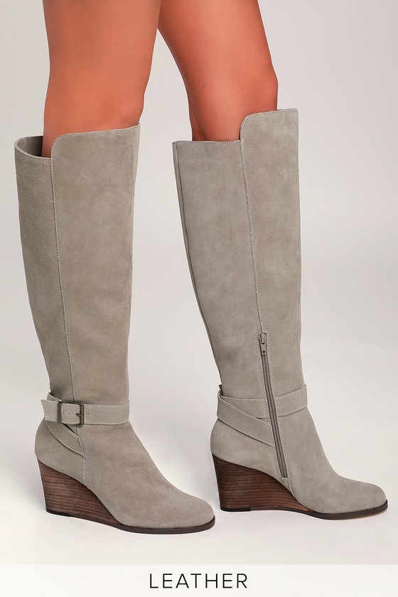 grey suede boots womens