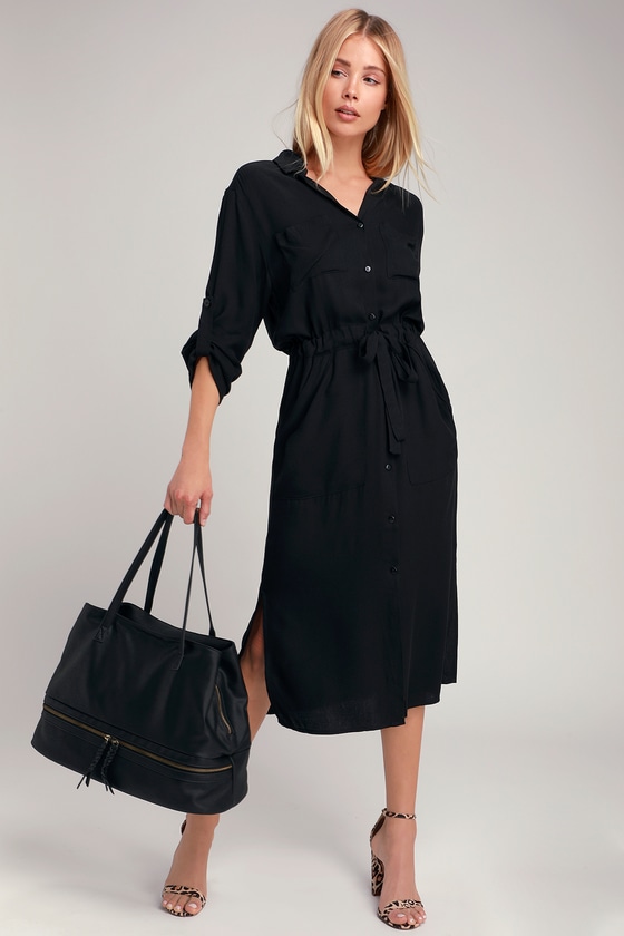 michael kors zip front shirt dress