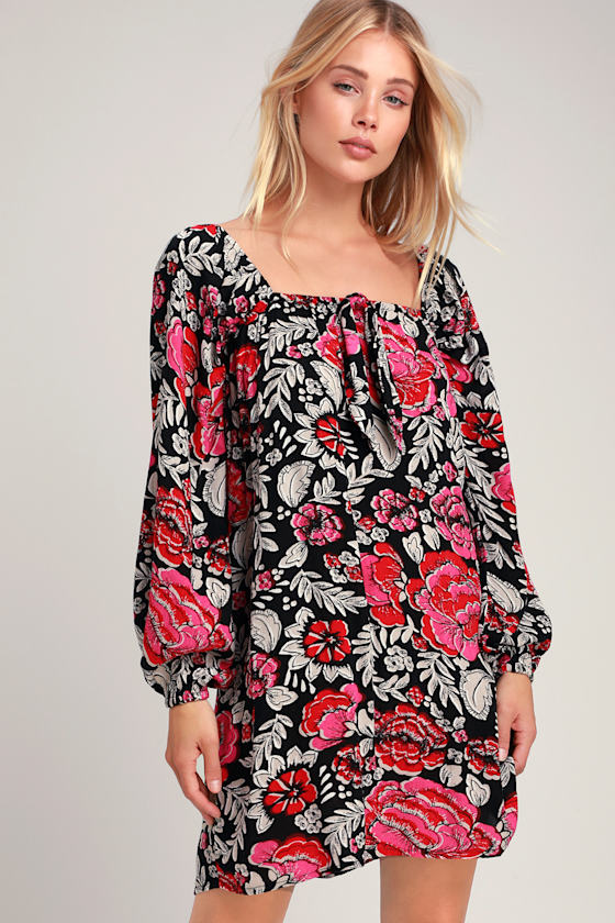 Billabong Spring Warrior Dress - Floral Dress - Shift Dress