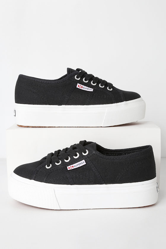 2790 ACOTW Black Platform Sneakers 1