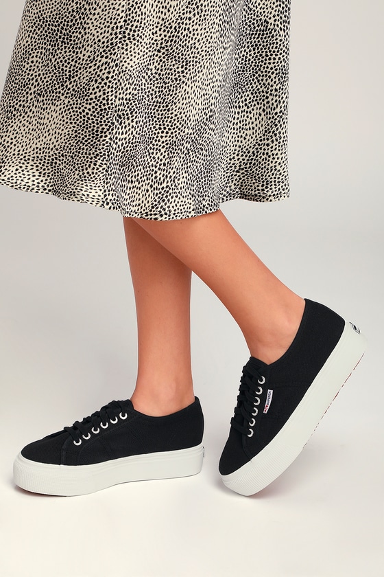 Superga 2790 ACOTW - Black Sneakers - Platform Sneakers