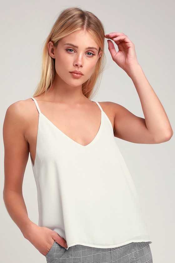 Verwonderend Cute Tank Top - White Tank Top - Basic Tank Top YZ-68