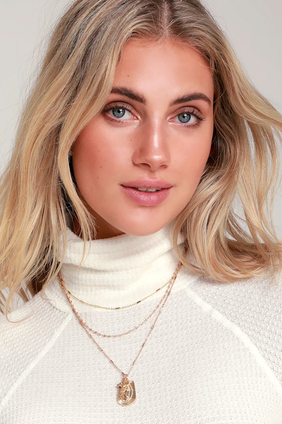 All Your Love Gold Layered Pendant Necklace 1
