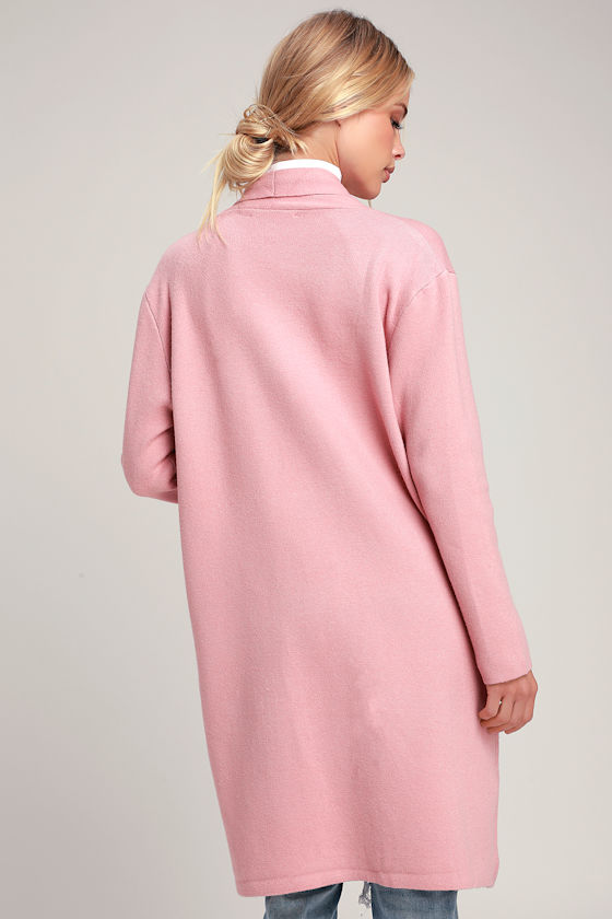 Nena Pink Sweater Coat 2