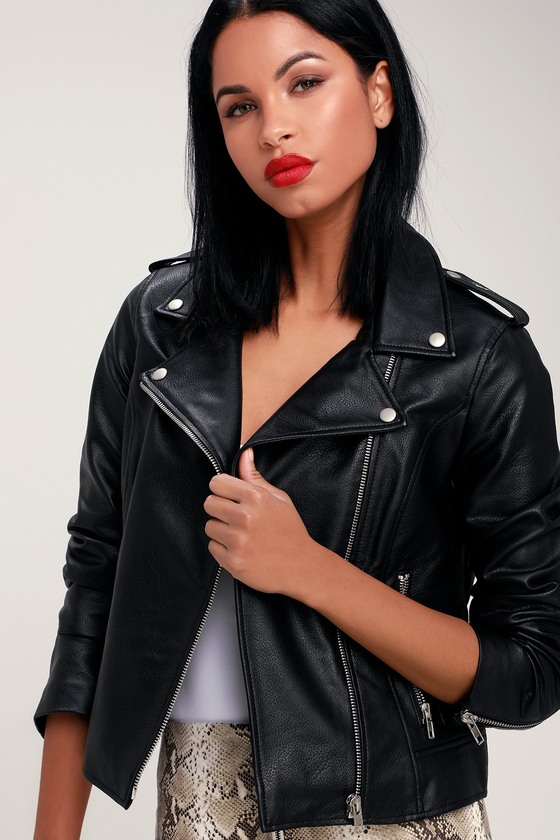 BB Dakota Just Ride Jacket - Black Jacket - Vegan Moto Jacket - Lulus