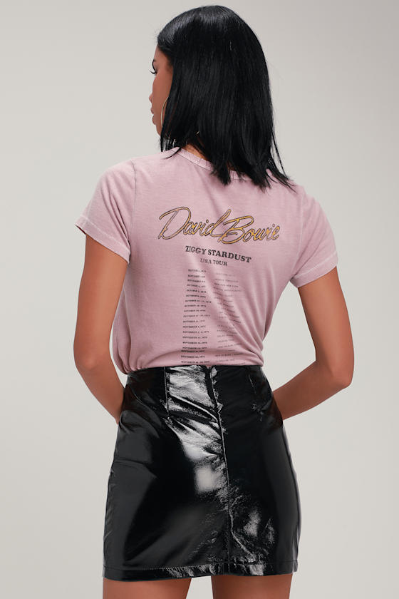 Caruthers Black Patent Vegan Leather Mini Skirt 2