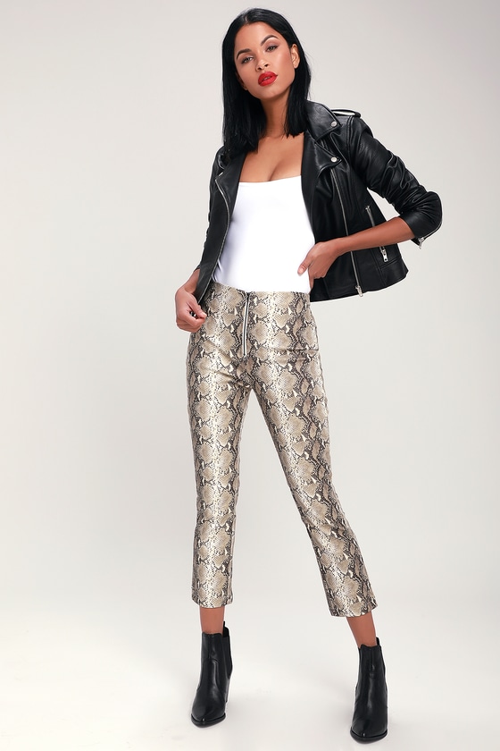 green snake pants