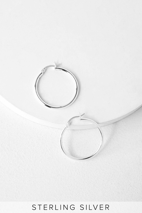 on feet at official shop 100% authentic Cute Silver Hoop Earrings - Sterling Silver Hoops - Small Hoops on feet at official shop 100% authentic Cute Silver Hoop Earrings - Sterling Silver Hoops - Small Hoops