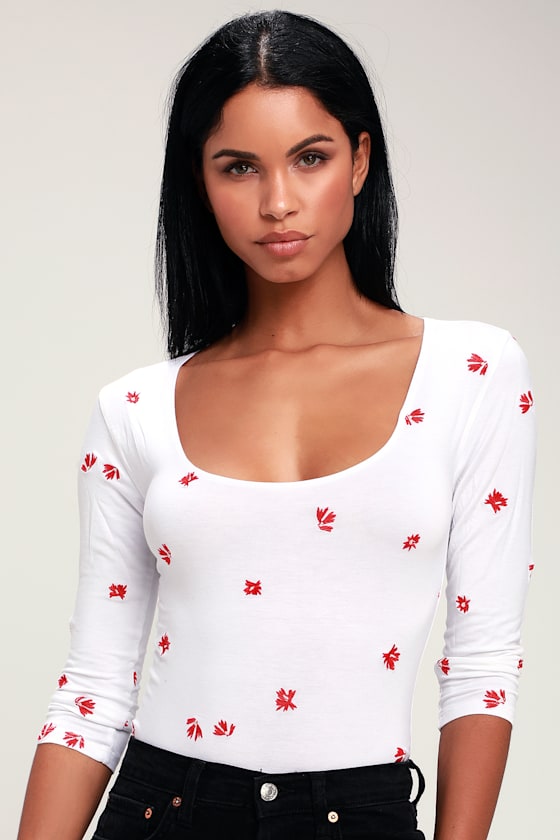 Amuse Society Fresh As A Daisy White Floral Embroidered Top Lulus