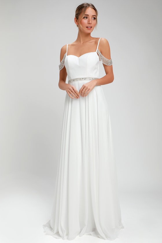 lulus beaded wedding dress