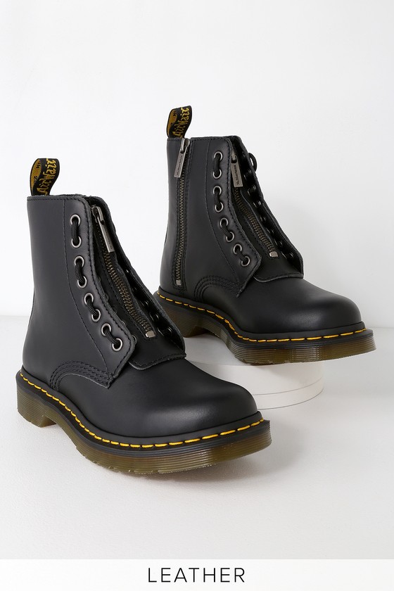 dr martens 1460 w black nappa