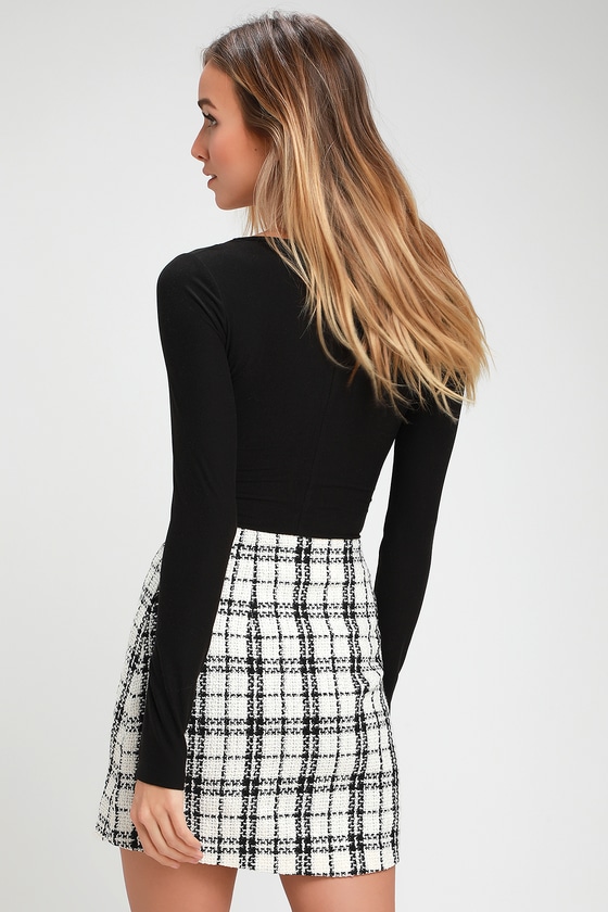 plaid mini skirt lulus