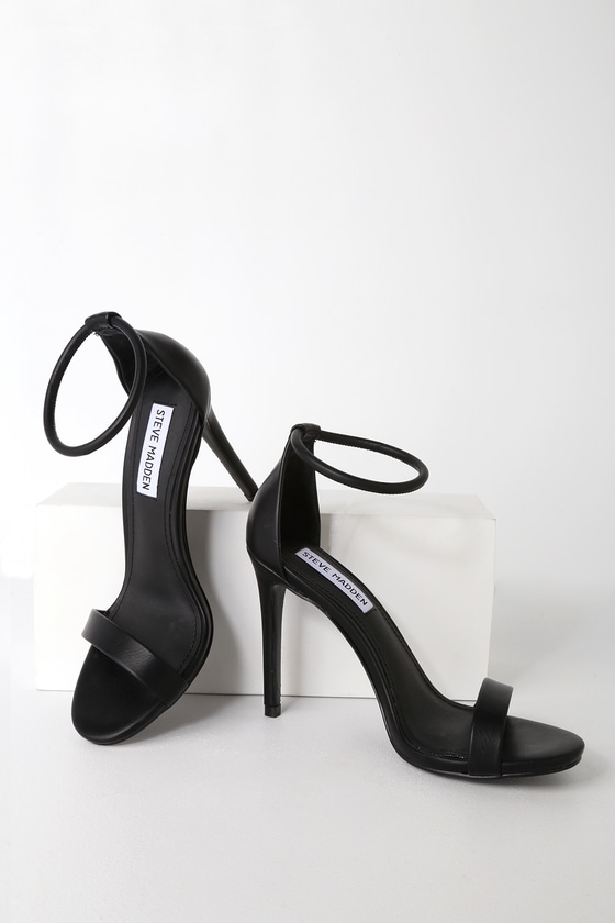 steve madden black ankle strap sandals