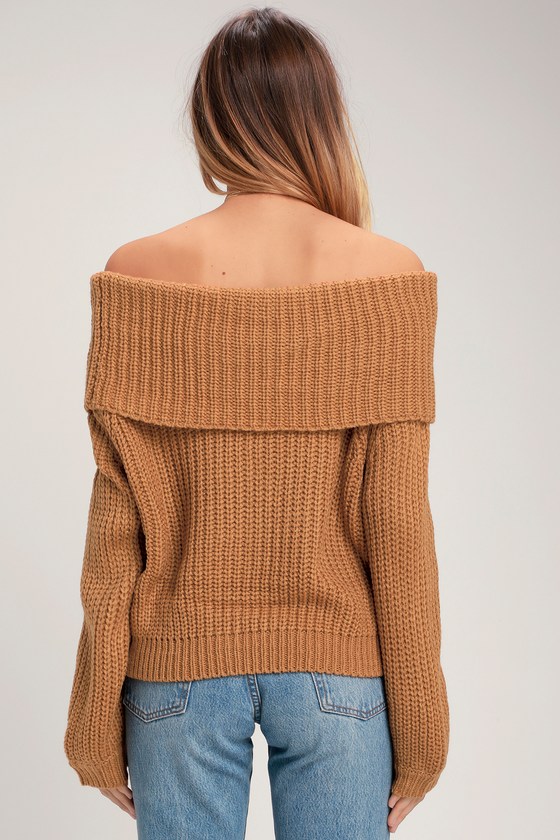 lulus off the shoulder sweater