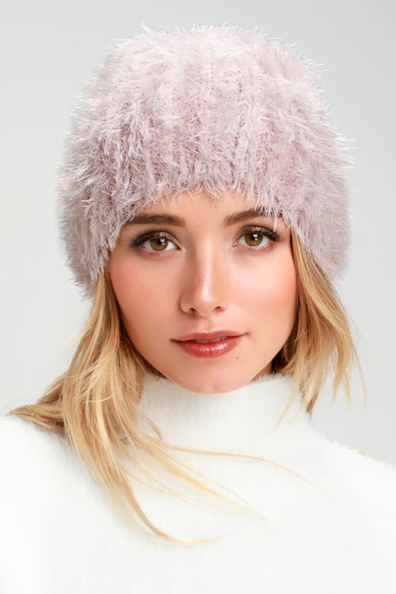 Cute Mayve Beanie Fuzzy Beanie Eyelash Knit Beanie Lulus