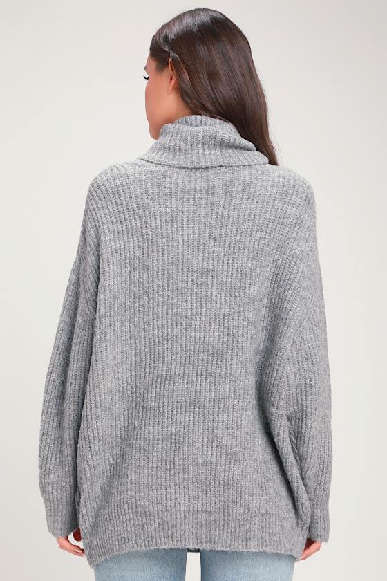 ♡epine Éé high neck bigborder knit gray♡ WarehouseSale-Tile-
