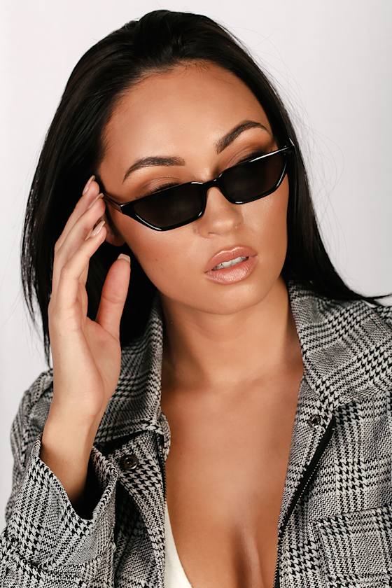 Know Your Angles Black Mini Sunglasses 4