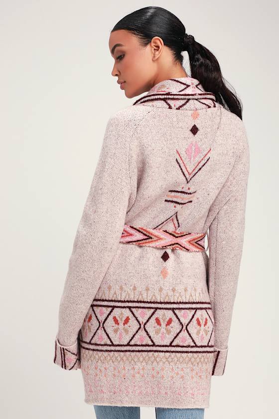 Free Spirit Beige Multi Print Cardigan 4