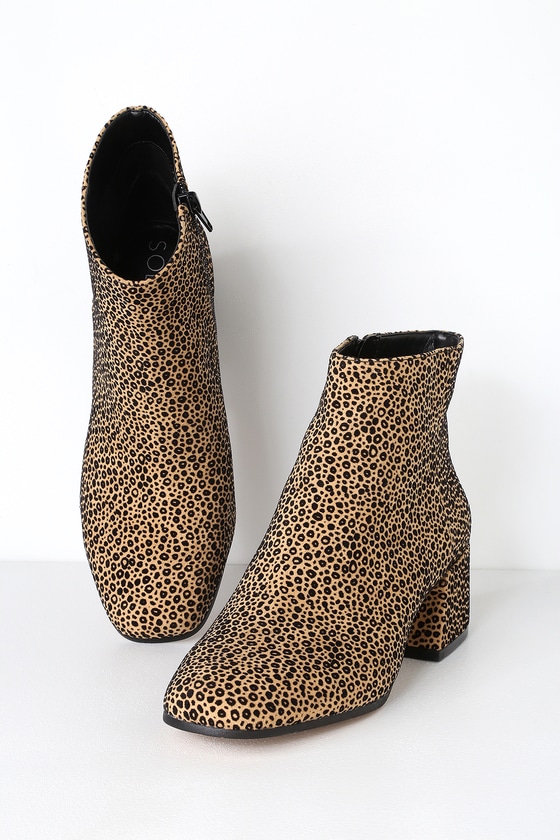 cheetah print booties