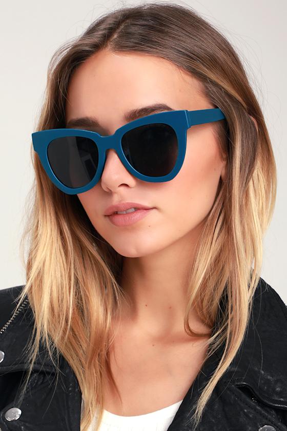 Cool Teal Blue Sunglasses Oversized Sunglasses Blue Sunnies Lulus