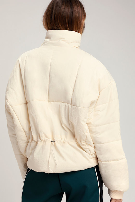 Cute Puffer Jacket Cream Jacket Cream Puffer Jacket Lulus