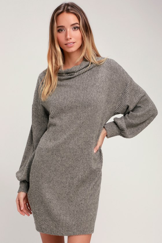 marled cowl neck sweater