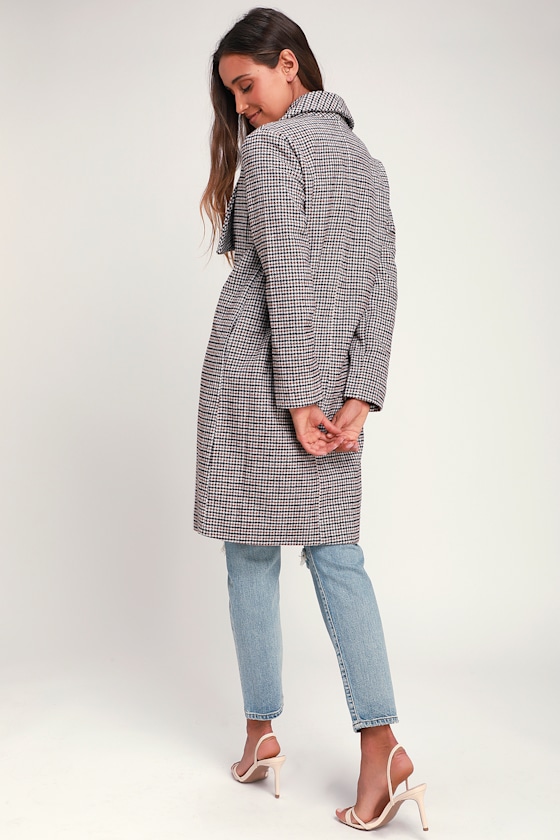 Elayne Camel Houndstooth Coat 4