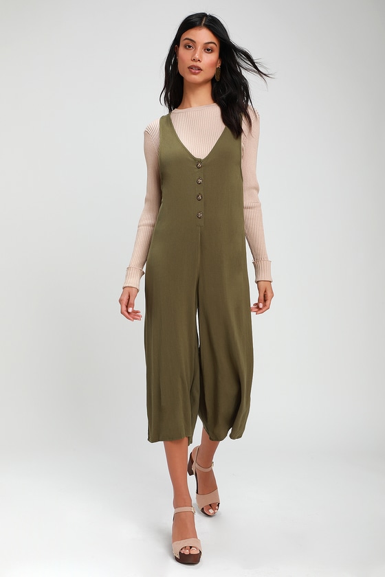 button culotte jumpsuit