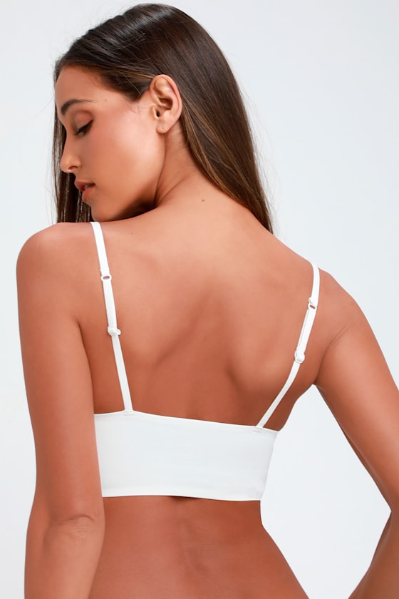 Sage Ivory Longline Seamless Bralette 3
