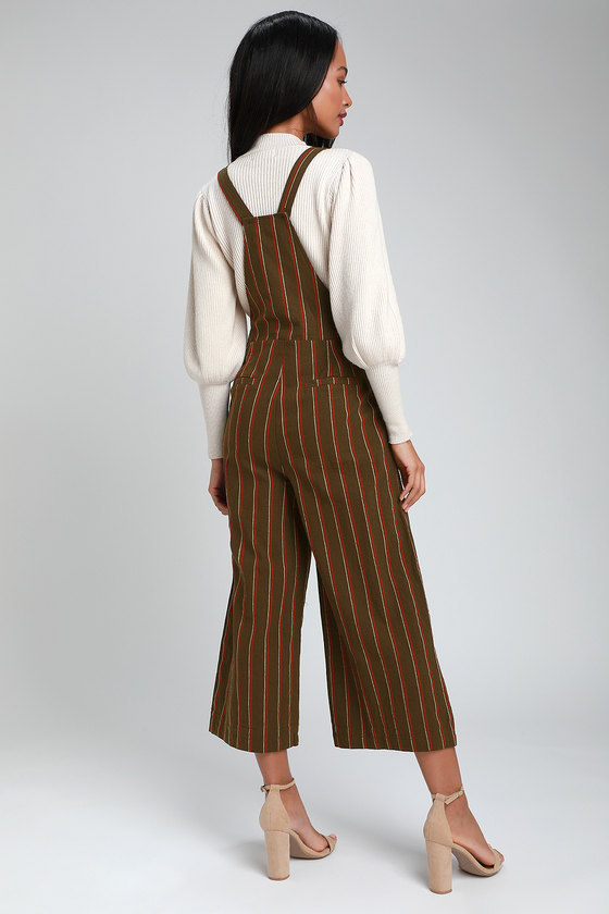 olive green overalls