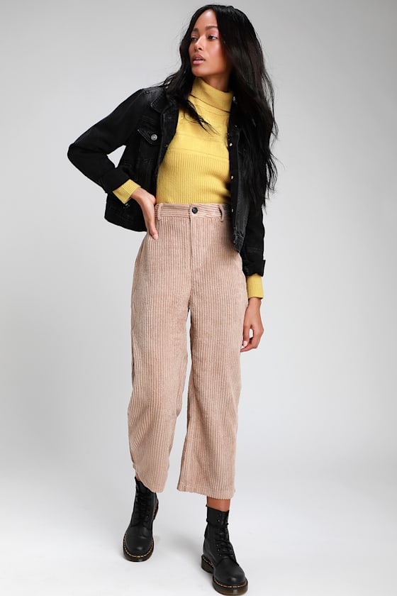16331 Camel Culotte Trousers