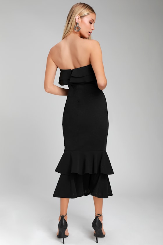 11709 Persephone Strapless Fit and Flare Floral or Custom Print