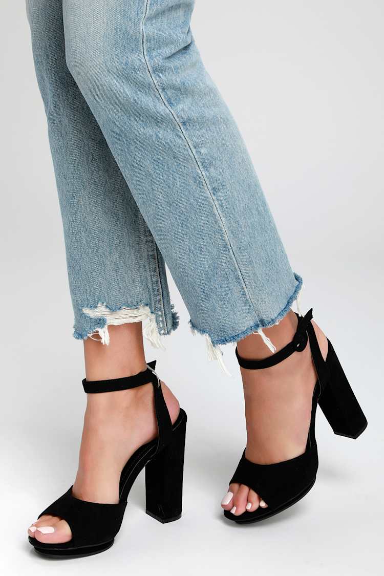 platform heels ankle strap