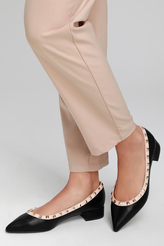 Chanel Crystal Black Satin Pointed Toe Heels – Studded Petals Vintage