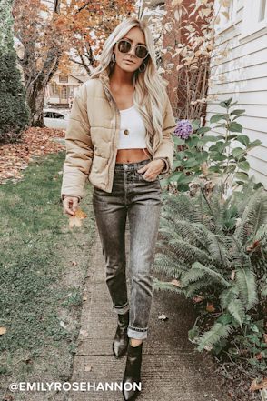 RVCA Eezeh Puffer Jacket Cropped Puffer Jacket Beige Jacket