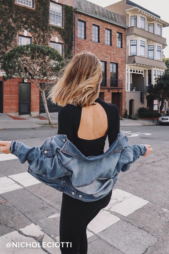 Free People Like I Do - Black Backless Top - Turtleneck Top - Lulus