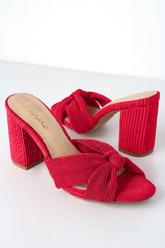 red sandals