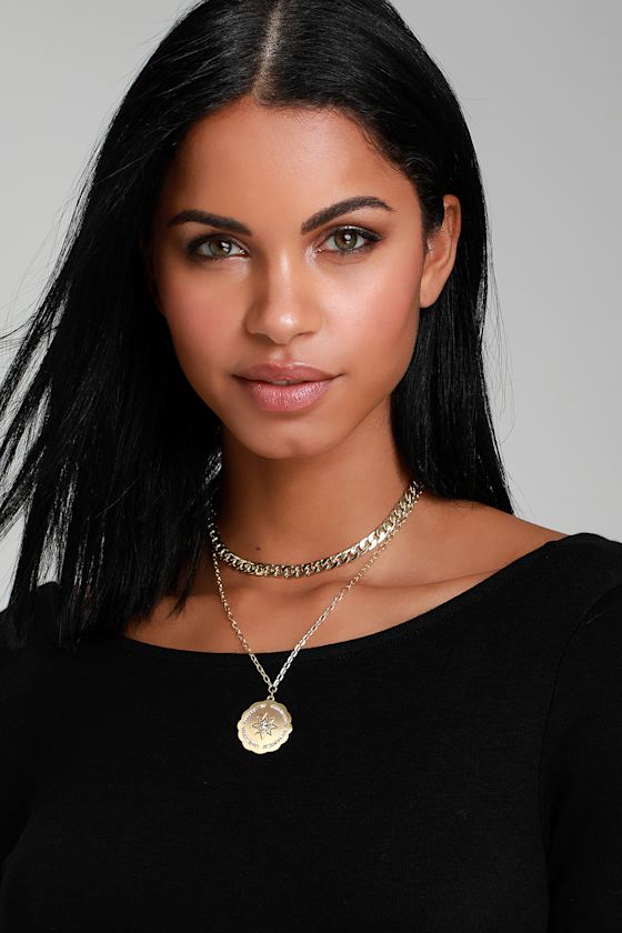 Head North Gold Layered Necklace 4