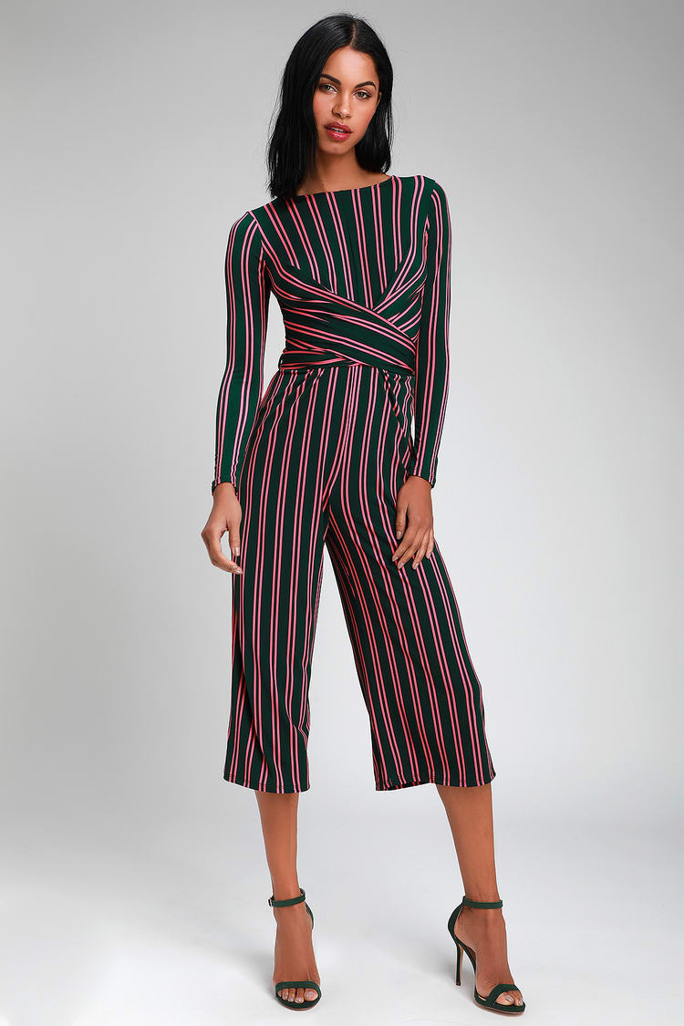 Puloru Women' s Colorblock Jumpsuit Reflective Stripes Stand