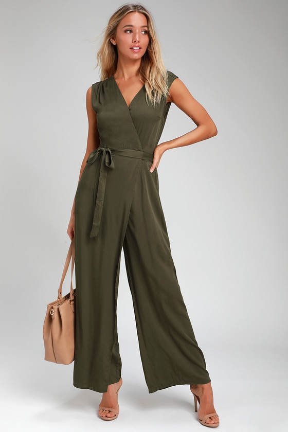 Green jumpsuit best sale lulus
