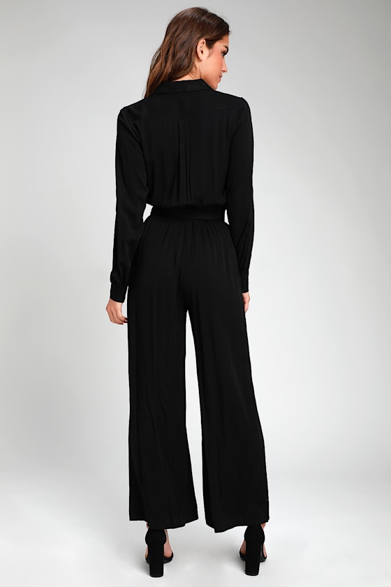 Good Mood Black Long Sleeve Jumpsuit 4