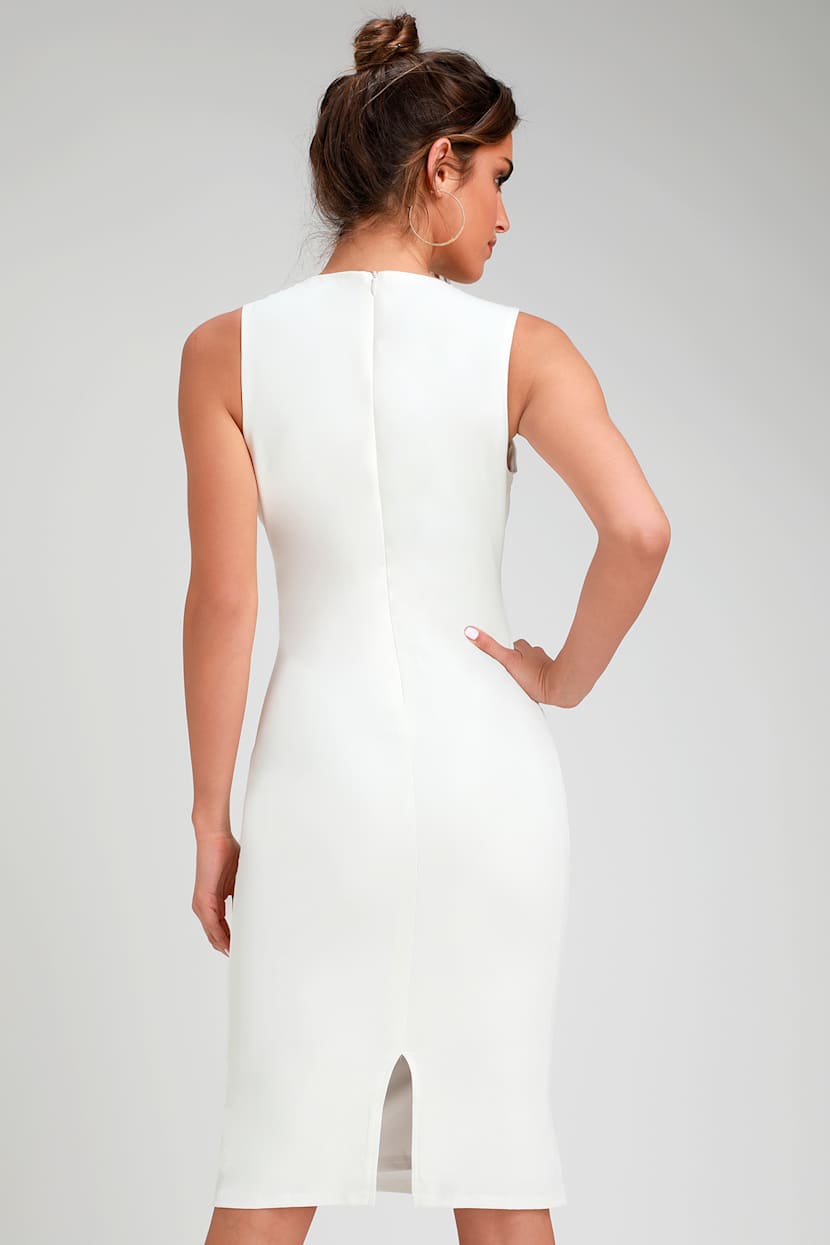 desri white straight neck bodycon dress desri white straight neck bodycon dress