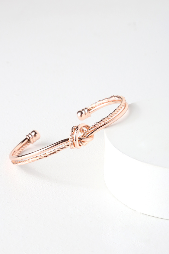 Knot It Rose Gold Knotted Bracelet 1