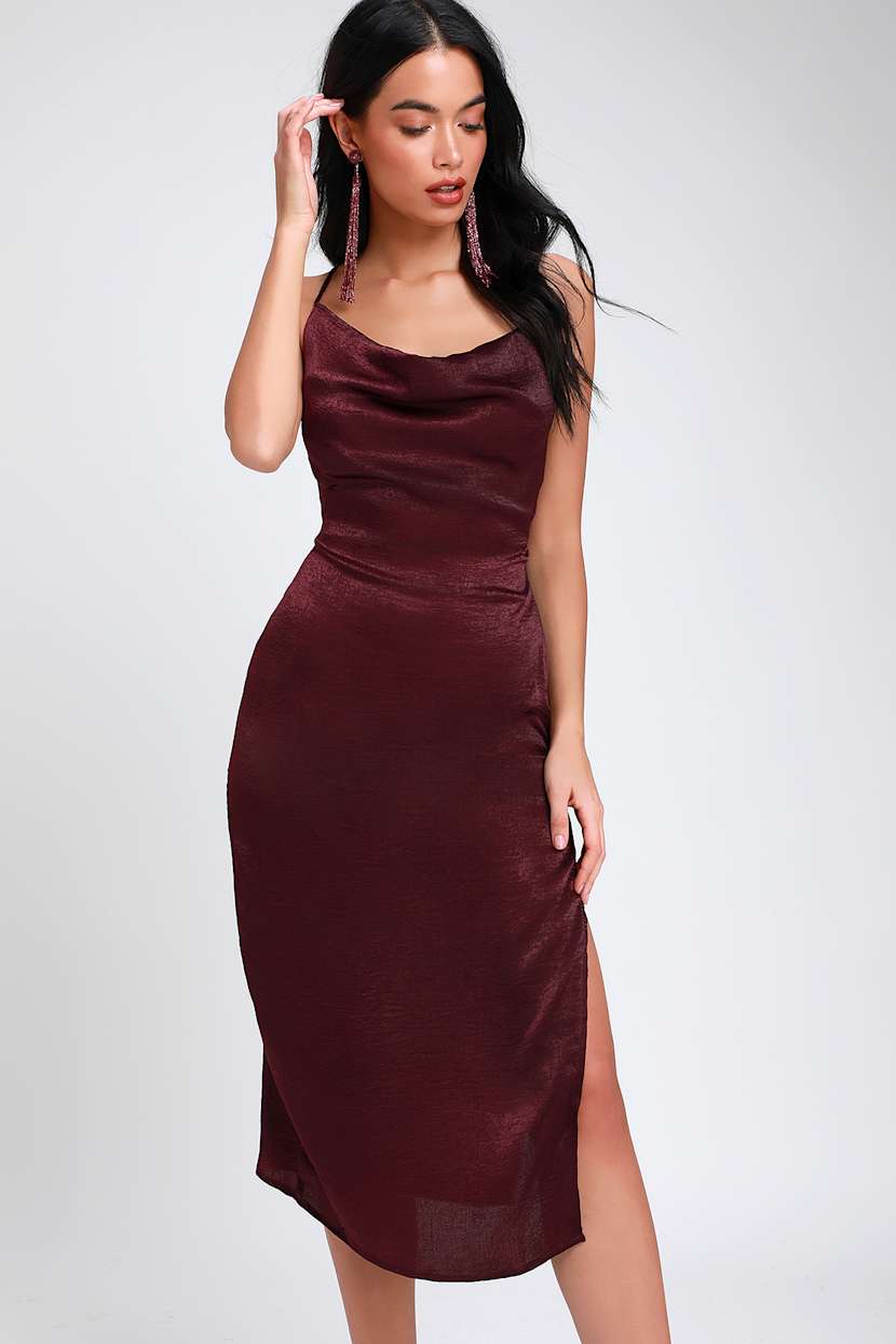 plum purple midi dress Light Plum Floral Embroidered Midi Dress - All Dresses