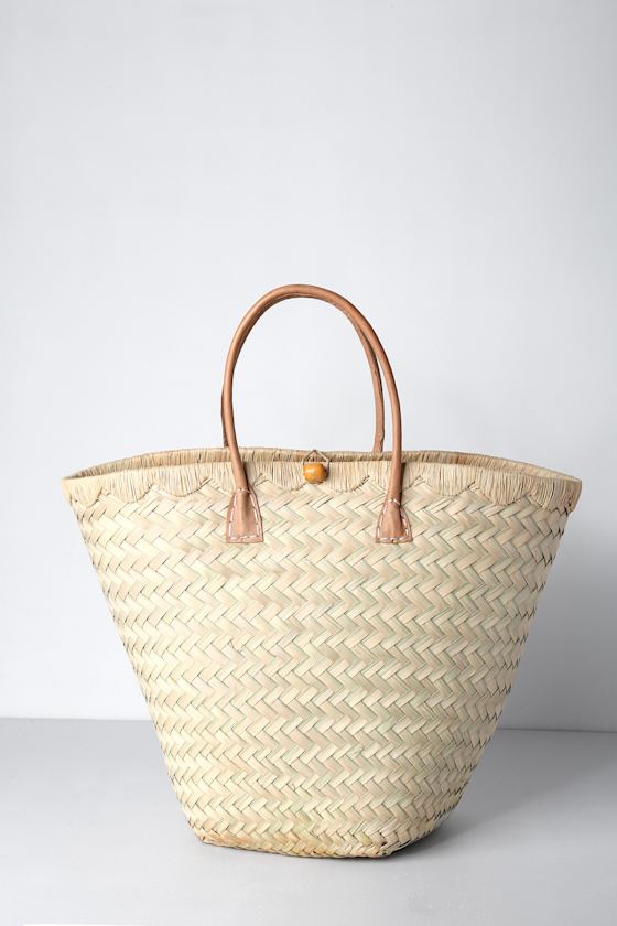 Aravola Natural Woven Raffia Basket Bag 2