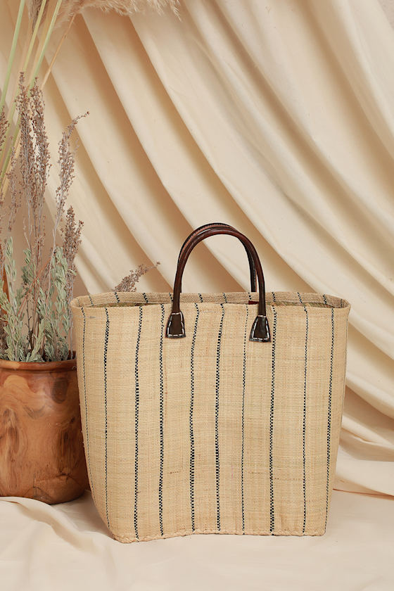 Boho Black and Natural Woven Bag Woven Basket Bag Woven Tote Lulus