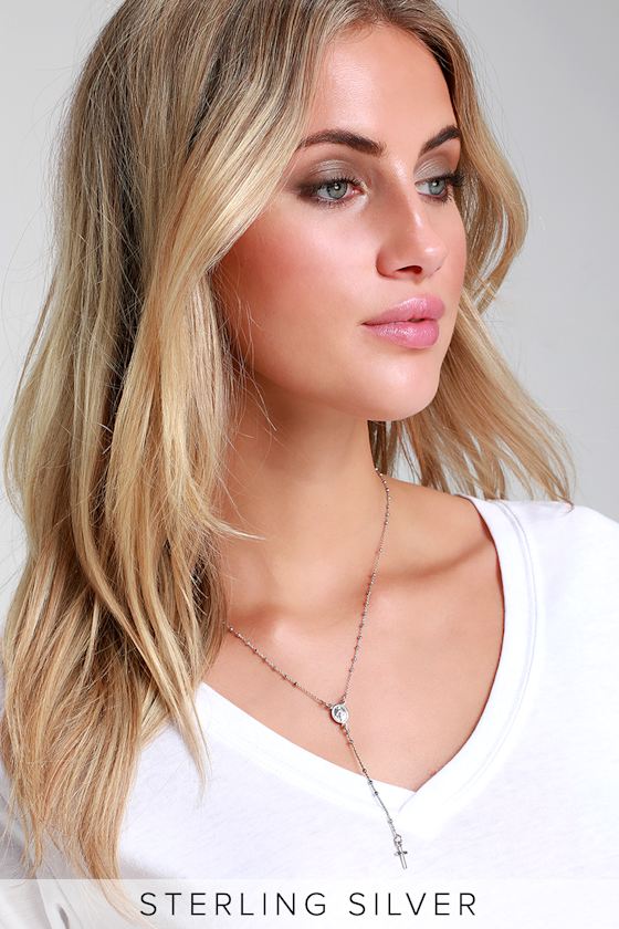 Miracles Sterling Silver Cross Necklace 1