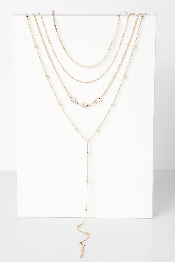 Layers of Luxe Gold Layered Drop Necklace 2